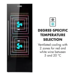 Barossa 77 Duo Cantinetta Vino 15 Barossa 77 Duo Cantinetta Vino -Elettrodomestici Negozio 60002418 yy 0006 logo Klarstein Barossa 77 Duo Weinkuehlschrank schwarz