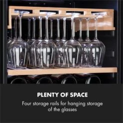 Barossa 102 Duo Set Frigorifero Per Vini -Elettrodomestici Negozio 60002419 yy 0010 logo Klarstein Barossa 102D Weinglas Regal Echtholz