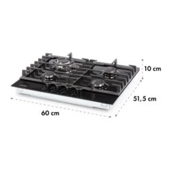 Kalahari Ignito Set Forno A Incasso -Elettrodomestici Negozio 60002586 yy 0012 logo Klarstein Ignito 4 Zonen Gaskochfeld schwarz 1