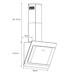 Gusteau Aurora Set Da Incasso -Elettrodomestici Negozio 60002598 yy 0011 logo Klarstein Aurora Eco 60 Dunstabzugshaube schwarz